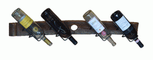 Load image into Gallery viewer, 2-Day Designs 4 Bottle Horizontal Wall Rack
