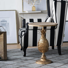 Load image into Gallery viewer, A&amp;B Home Black and White Stripe Oversized Arm Chair