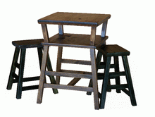 Load image into Gallery viewer, 2-Day Designs 2 Tiered Bistro Table