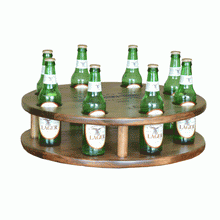 Load image into Gallery viewer, 2-Day Designs 8 Beer Lazy Susan Personalized