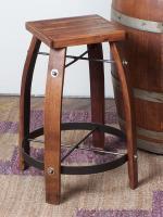 Load image into Gallery viewer, 2-Day Designs 26 Stave Stool w/ Wood Top